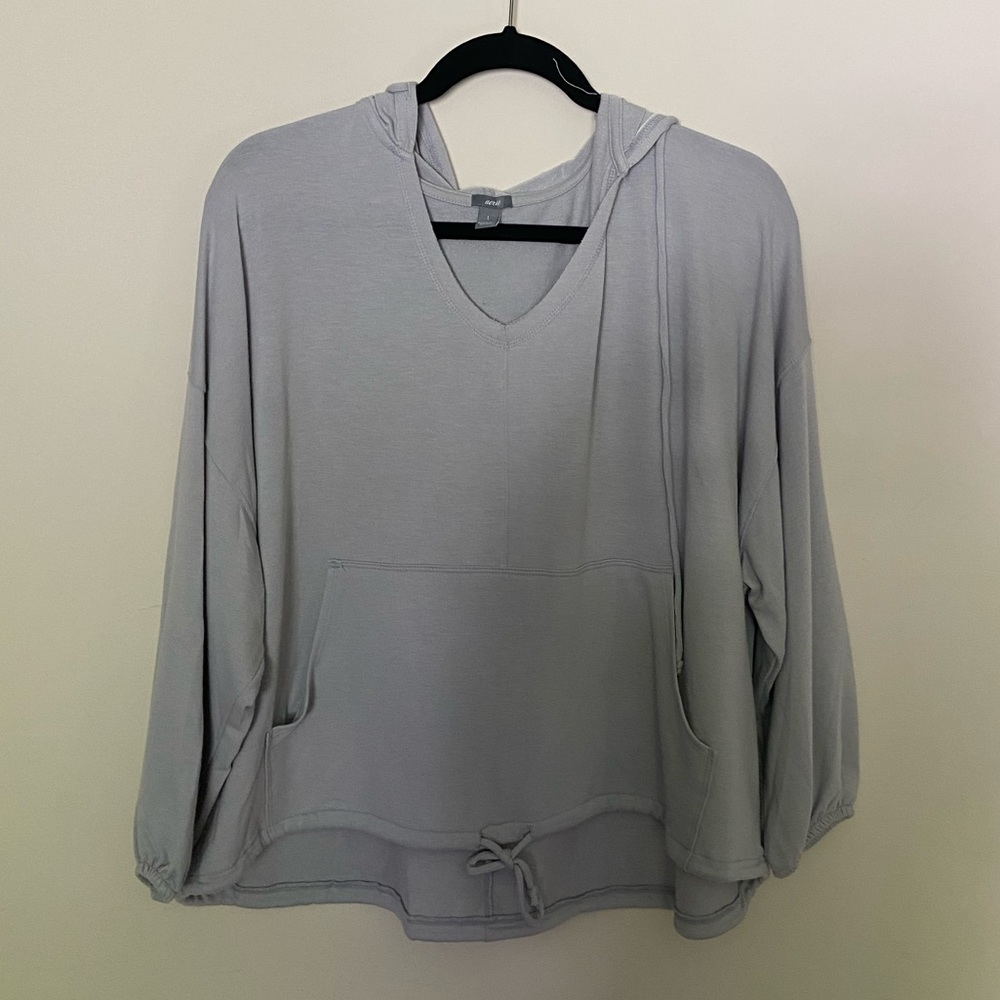 Aerie Drapey Hoodie - Light Gray
